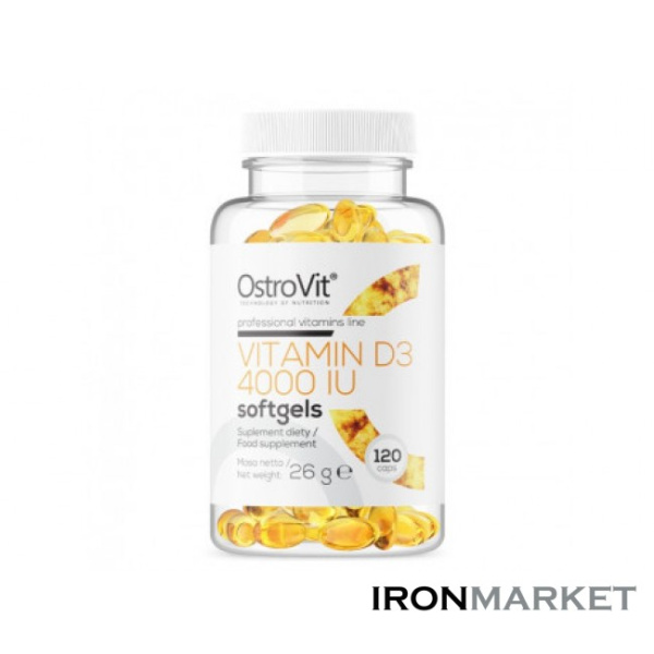 Vitamin D3 4000 IU Ostrovit (120 капсул)
