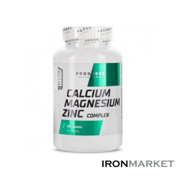 Calcium Zinc Magnesium Progress Nutrition (90 таблеток)
